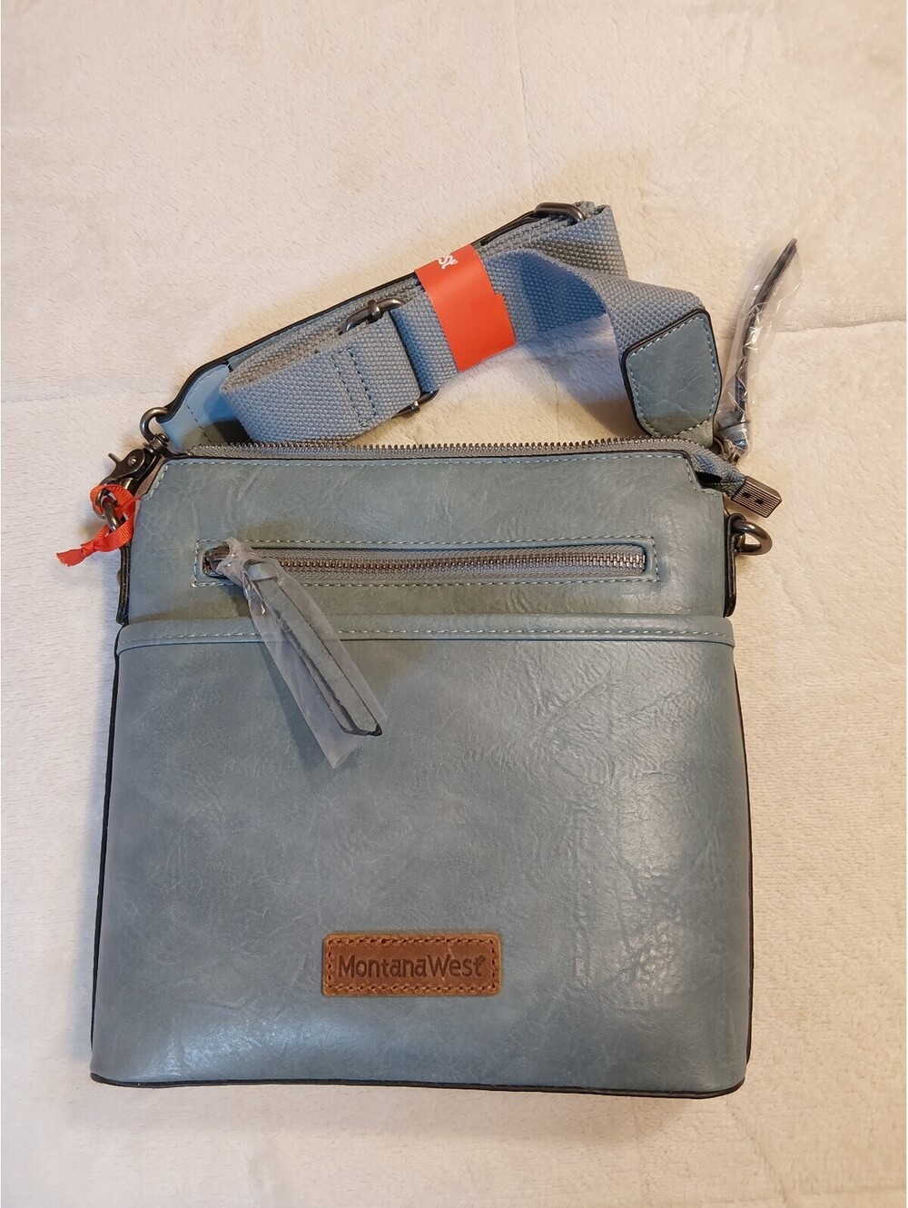 Montana West Blue Crossbody Bag with Multiple Pockets. 127